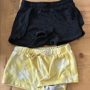 Two pairs girls shorts size 6